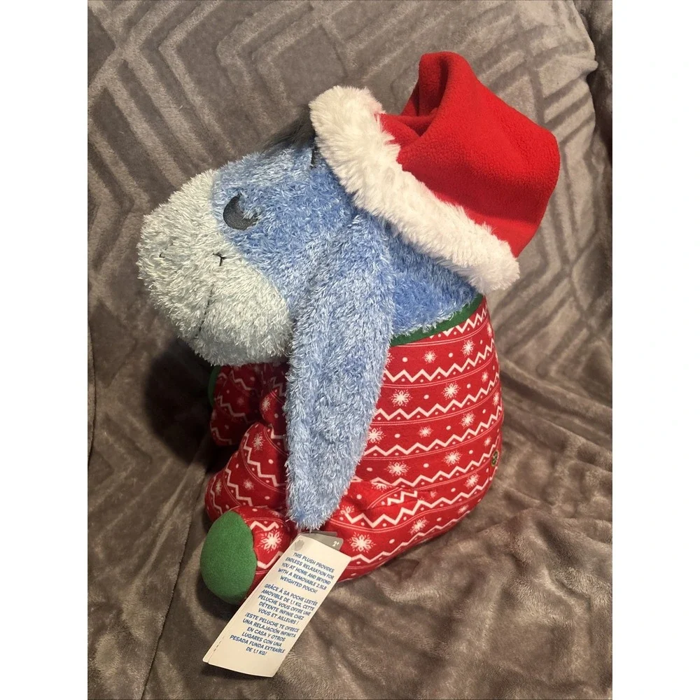 Disney Christmas Eeyore Weighted Holiday Plush Winnie The Pooh‎